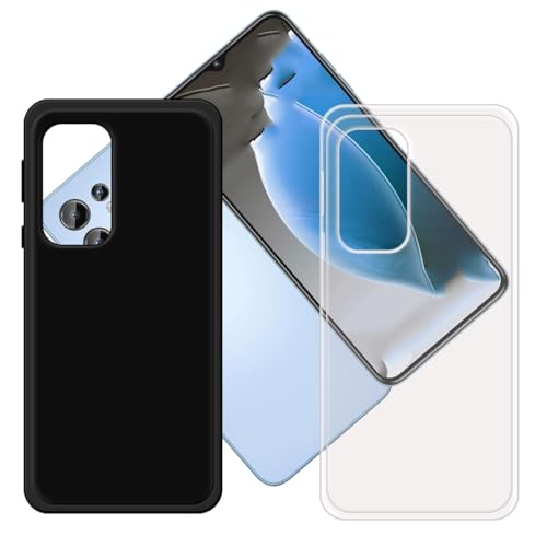 LCEHTOGYE �K�p Oukitel C1 Plus�p�P�[�X�A�N���A+�u���b�N�����^�\�t�gTPU�V���R���Q���P�[�X�ی�J�o�[�K�p Oukitel C1 Plus (6,52")�ƌ݊���������܂�