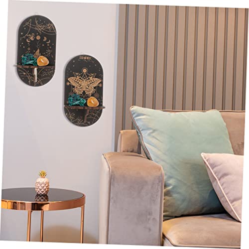 Zerodeko Suporte De Exibição De Cristal Estante Preta Decoração De Bruxa Decoração Preta Cremalheira