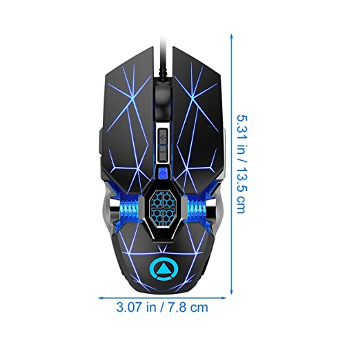 Ratón de computadora electrochapado con iluminación automática para setup moderno 7