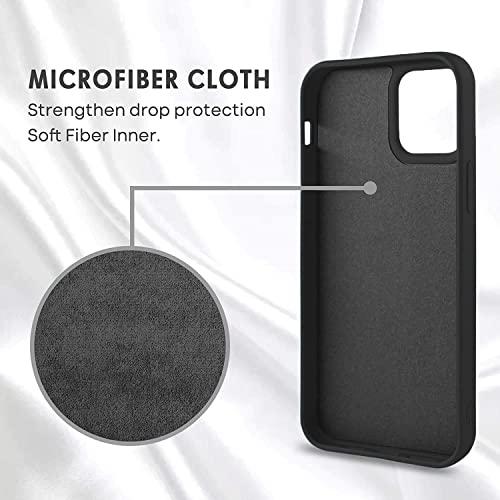 Image of DIZORO Liquid Silicone Case Compatible with iPhone 11 6.1 inch(2019), Gel Rubber Full Body Protection Cover Case Drop Protection Case (New Black)