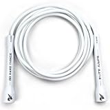 Elite Jumps 6mm PVC Jump Rope, Adjustable Skipping Rope, White
