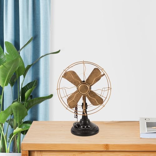 Ventilador Vintage Mesa de Hierro elimina la decoración sosa 7