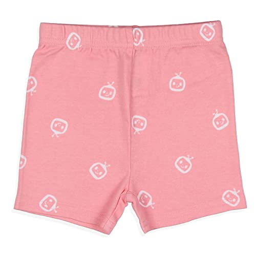 Komar Kids CoComelon Toddler Girls Cute Rainbow Short Sleeve With Shorts Pajama 2PC Set4