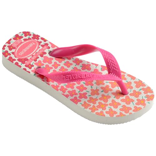 Havaianas Kids Flores - Kids' Summer Sandals for Girls, 3-4 Big Kid
