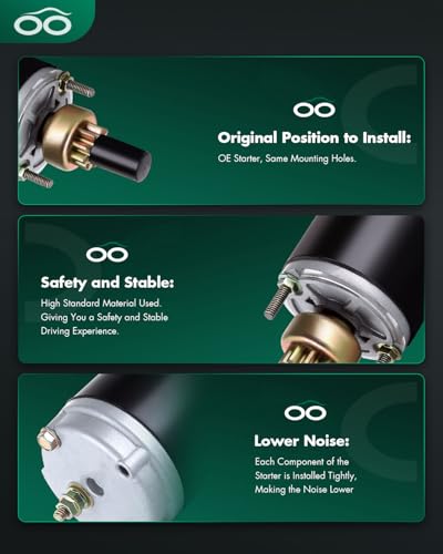 Image of SCITOO Starters New Compatible for Cub Cadet Tractors-Garden 2072 1987-1989 2082 1992-2000 for Toro Mowers-Fairway Groundsmaster 117 1985-1990 Mowers-Zero Turn 720-Z Tractor 1987 5774N SAB0026