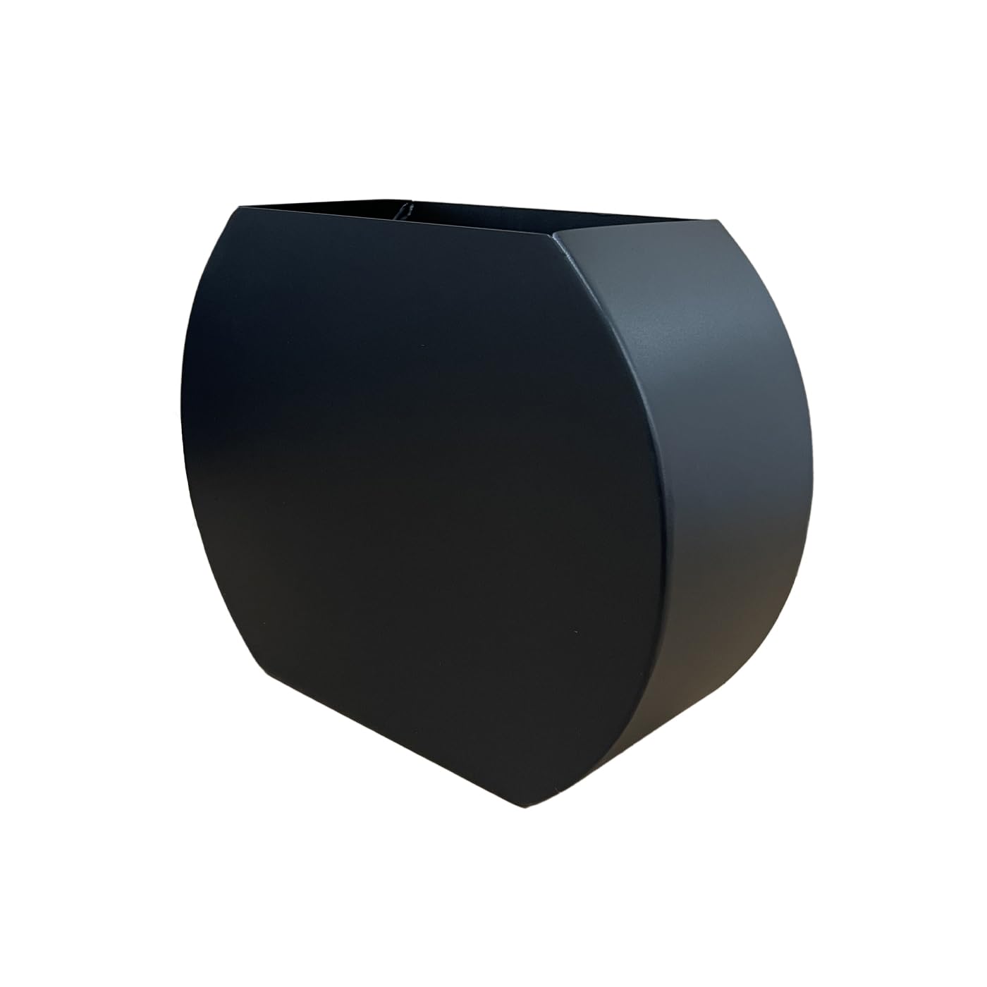 CORE PLANTER - Modern Steel Indoor and Outdoor Plant Pot Herb Garden Planter Succulent Pot Window Planter With Drainage Hole | (Black, Round)