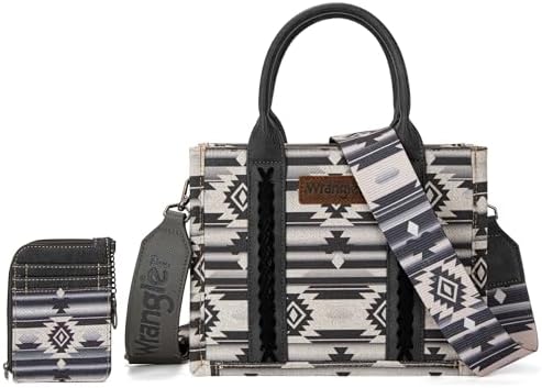 Wrangler Tote Bag Set Aztec Purse for Women Western Hobo Handbag Set