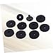 WHAMVOX 10-Piece Felt Washers Set for Cymbals and Strap Buttons 50mm Diameter with Cymbal Sleeves and Bases for Drumming Practice and Billiard Marking