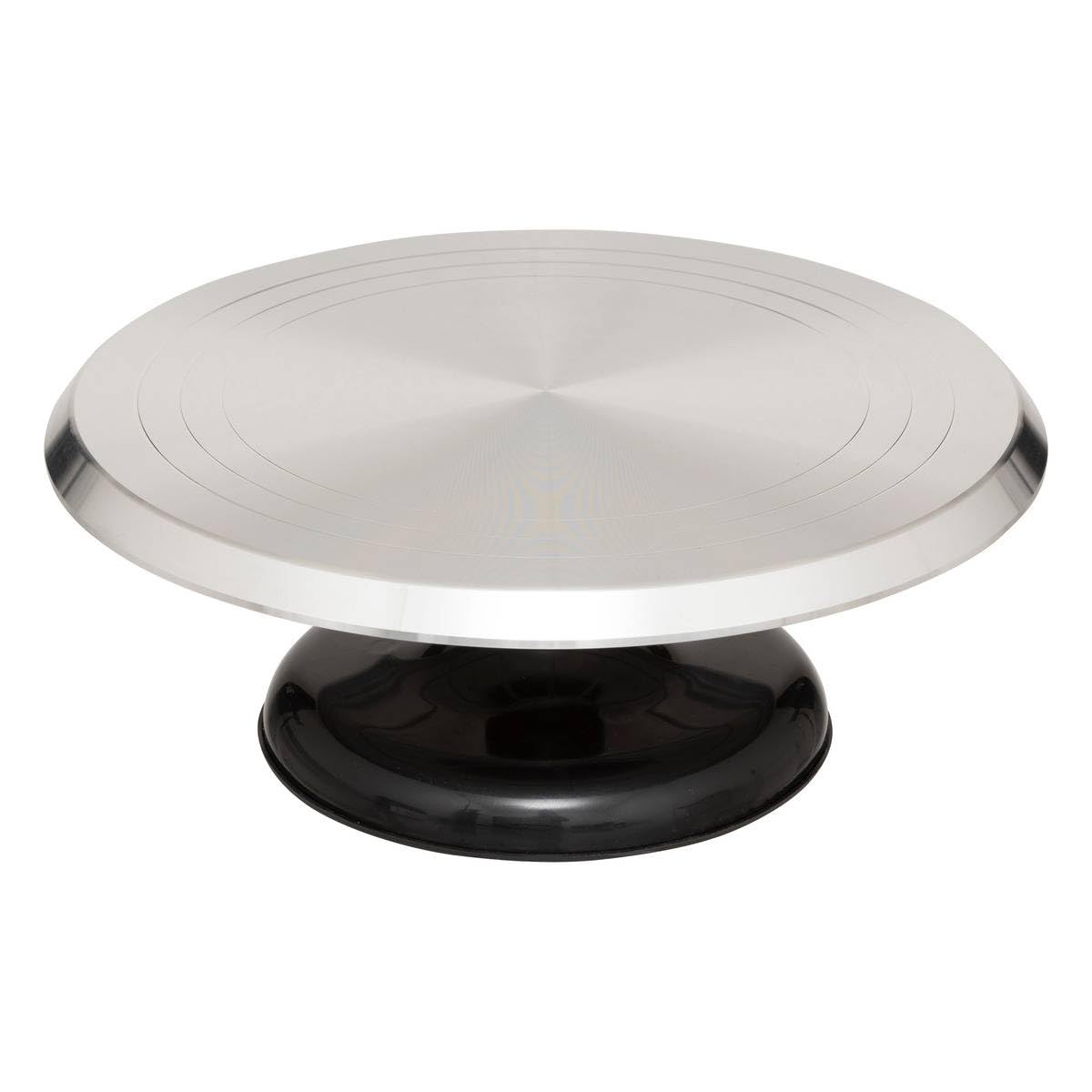 5Five - Plateau Tournant Argent - 34x16,5x34cm - Accessoire de Cuisine, Pâtisserie