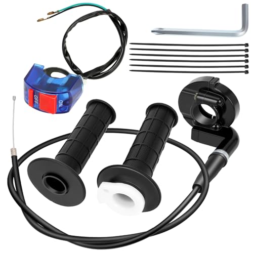 YOXUFA Mini Bike Throttle Kit Replacement for Coleman Minibike CT200U CT200U-EX BT200X Baja DB30 Warrior MB200 Predator 212cc Motovox 196cc 200cc 6.5hp Engine Parts 22mm 7/8 Handle Grip Accessories