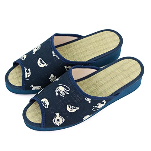 スリッパ 畳 レディース 日本製 タタミ 室内 屋外兼用 サンダル い草 畳スリッパ 海 M