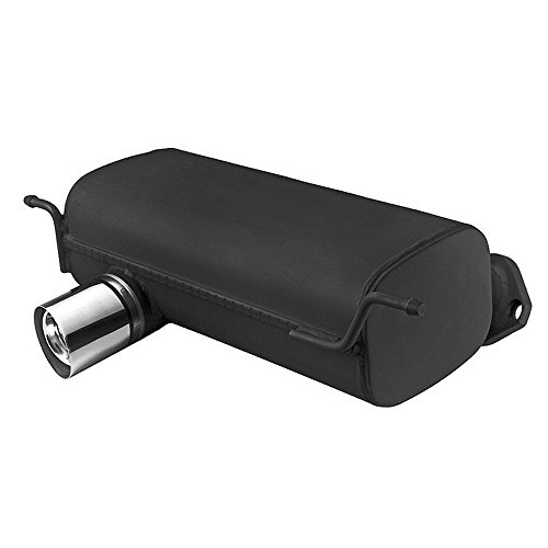 Escape deportivo de 80 mm con acabado de acero resistente para sonido profundo de motor