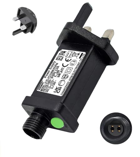 Joysing Transformer for Christmas Lights 31v Transformer Plug with Timer, 9 Modes 6W Christmas Lights Plug Waterproof Replacement Power Supply Xmas lights adapter for Fairy String Lights