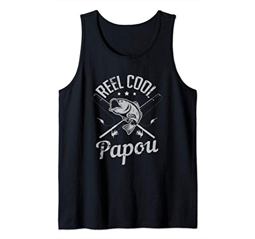 Papou Reel Cool Fishing Gift Camiseta sin Mangas
