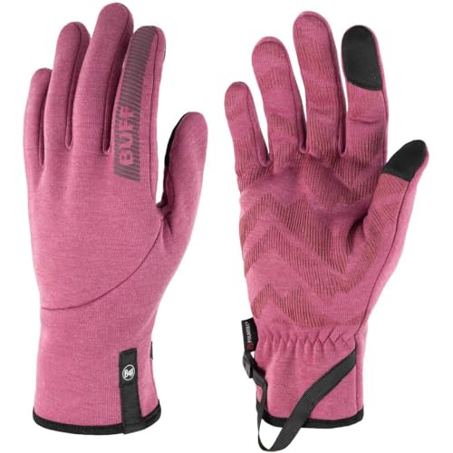 Gants Tech Fleece Léger Buff Rose : gants de sport amples et coupe-vent