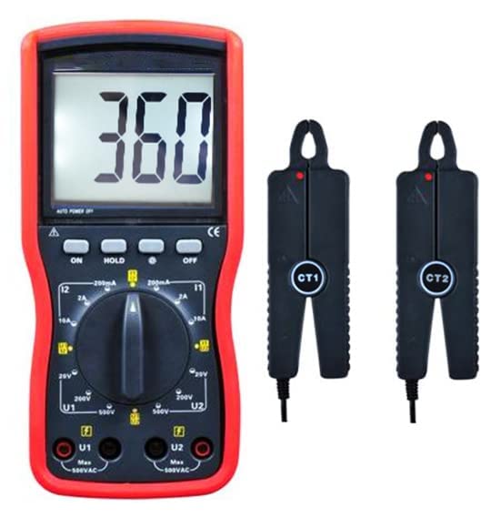 Amazon | フェーズデジタルボルタンメータ デュアルクランプ式位相電圧