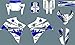 Conjunto Completo de gráficos Adhesivos de Kits Números Nombres de la Motocicleta Pegatinas 3M for Yamaha XT660 XT660R XTR660 660XTR R (Color : As Shown)