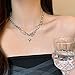 Buyongwant Y2k Irregular Necklace Star Pendant Moonlight Stone Fashion Collar Chain Design Spicy Silver Jewelry Women