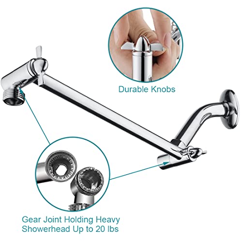Set de ducha manual Bright Showers con brazo extensible cromado miniatura 7