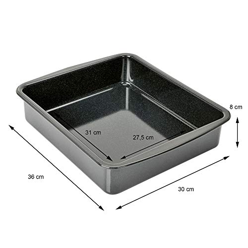 Fuente de horno rectangular Kaiser Inspiration 36x30 cm molde antiadherente para repostería casera 4