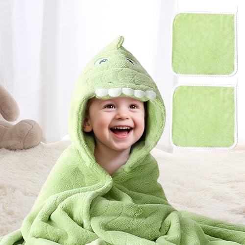 UNEEDE Asciugamani per bambini a forma di dinosauro