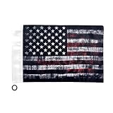 Motorcycle Flag 6x9,Motorcycle American Flag,Double Sided Double Stitched,Black