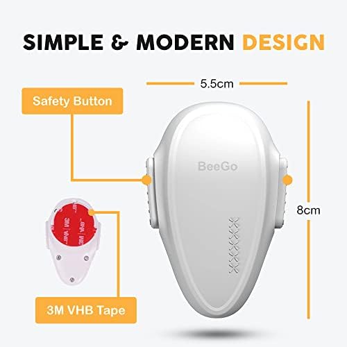 BeeGo® Oven Safety Child Lock, Protect Babies & Toddlers, Easy Install (1 x Lock) - White