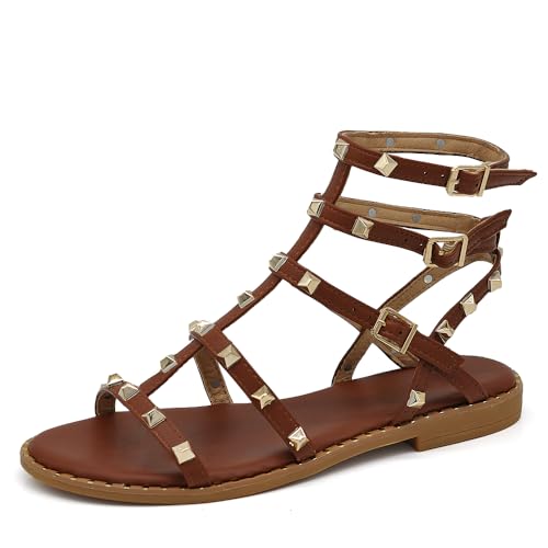 IF Fashion Scarpe Sandali Gladiatore Stivali Estivi da Donna Con