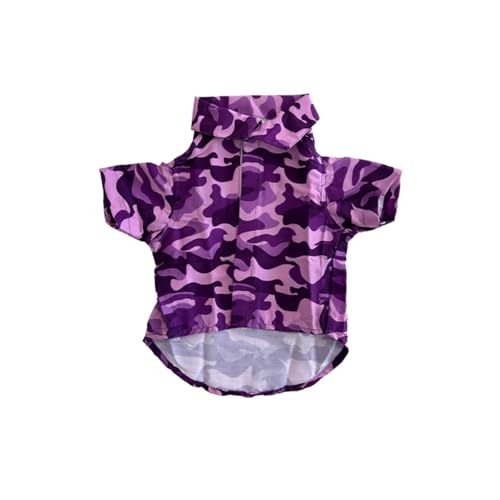 Image of Ezra Polyester Blend Dog Shirt - Military, Large | Lightweight & Breathable Outfit for Dogs | Stylish & Comfortable Pet Clothing and Outings