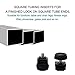 uxcell Leveling Feet 25 x 25mm Square Insert Furniture Adjustable Leveler 4 Sets