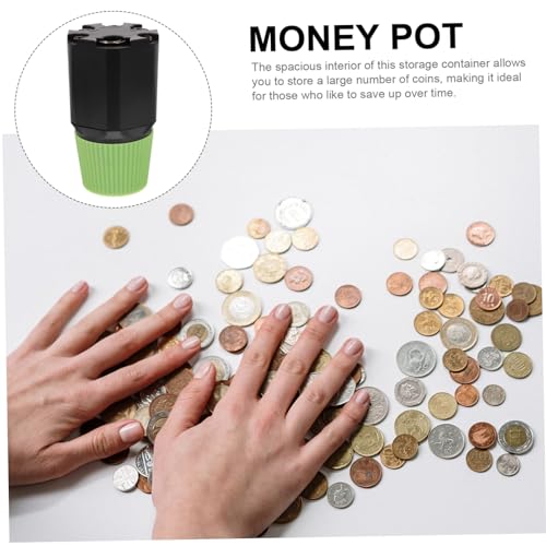 Contenedor plástico Tofficu para monedas portátil miniatura 4