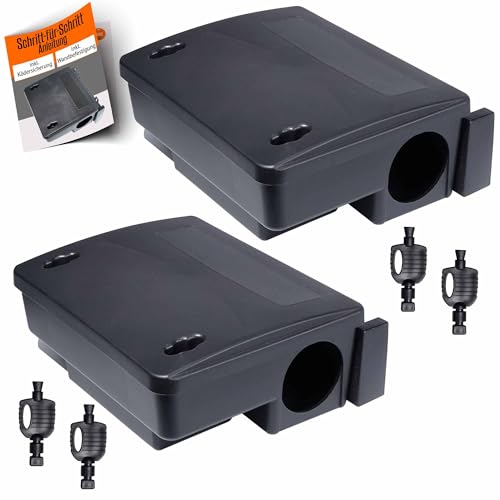ORANGE DEAL 2X robuste Köderbox Ratten auch für Rattengift...