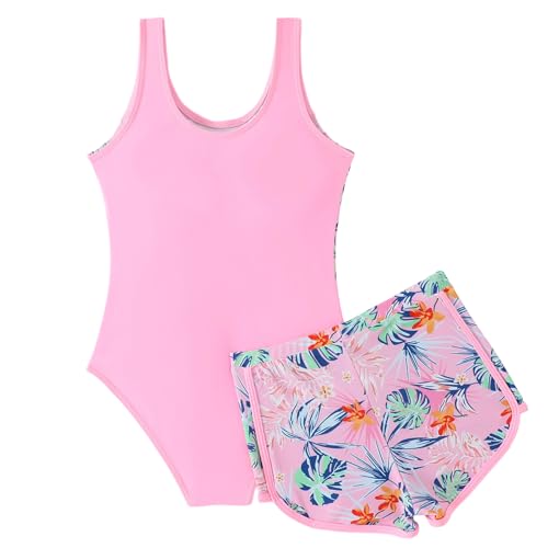 Maillot de bain deux pièces filles au tissu extensible premium