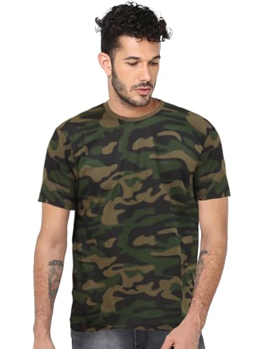 Image of LEOTUDE Men's Cotton Regular Fit T-Shirt