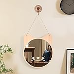 iCAGY Plastic Kids Mirror for Wall - Kids Safety, Hanging, Acrylic, Non-Glass and Unbreakable - Cat Decoration Mirror for Kid's Playroom 12" - Image 2