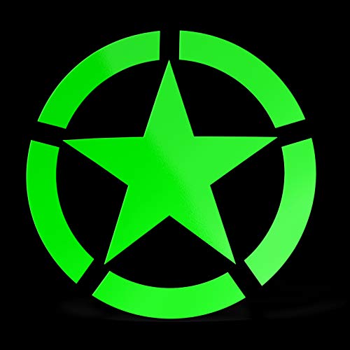 ERREINGE Sticker STELLA MILITARE VERDE FLUO