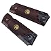 Cool Hand 1911 Wood Grips, Grips Gold Screws Included, Full Size (Government/Commander), Checker Diamond Cut or w/Patriotic US Logo or Honey Comb Texture, Ambi Safety Cut (Rosewood w/Black Pearl)