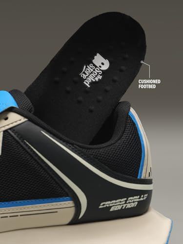 Image of The Souled Store Velocity: Men and Boys Low Top Sneakers | Racing-Inspired Trainer with Breathable Mesh, Cushioned EVA Midsole & Durable Outsole