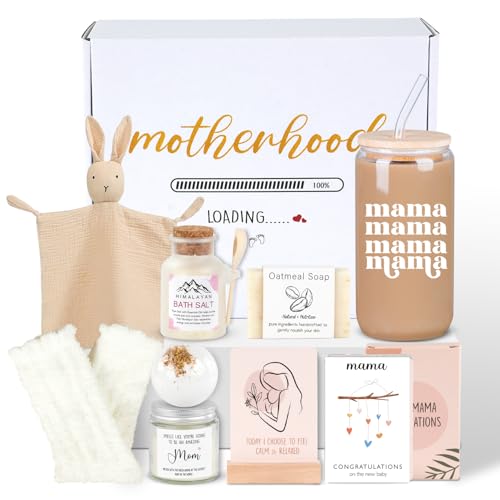 Soyminer New Mom Gifts For Women, 1st Mother's Day Gift, 15 Pieces Postpartum Care Package After Baby, Pregnancy Gifts For Mother To Be, First-Time Expecting Moms