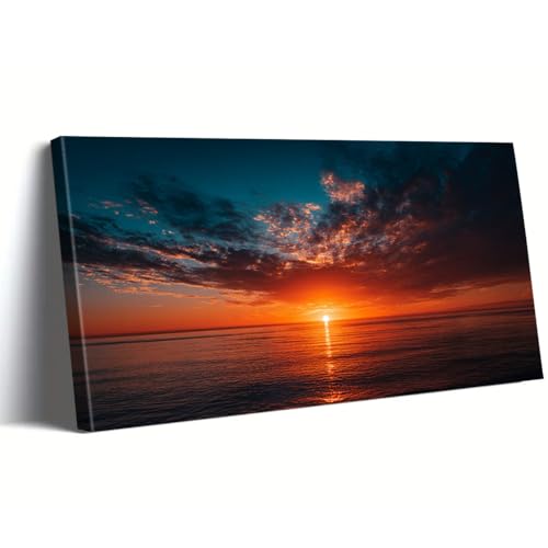 Tableau sur toile grand format de style affiche moderne pour décoration murale