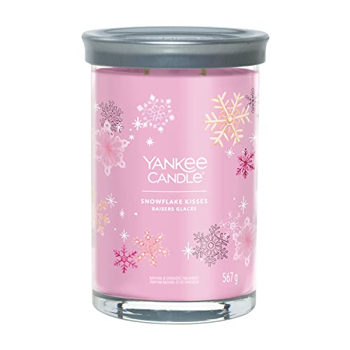 Yankee Candle Signature Scented Candle | Snowflake Kisses Large Tumbler Candle with Double Wicks | Soy Wax Blend Long Burning Candle | Perfect Gifts for Women