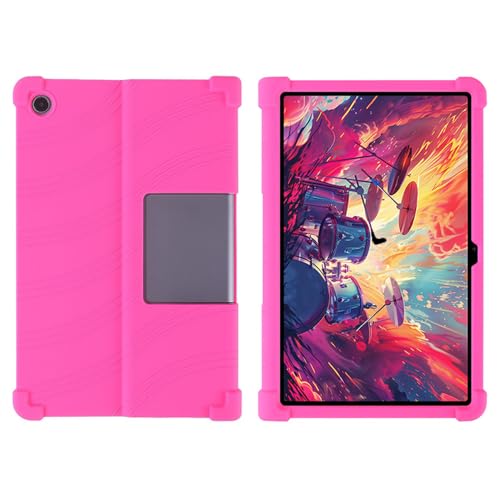 Image of for Lenovo Xiaoxin Pad Studio 11.5 inch /Tab Plus Silicone Case with Kickstand Rugged Protective Cover - Rose