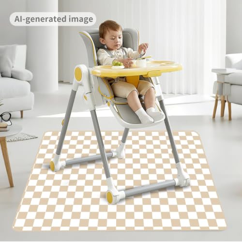 Image of Baby Splat Mat for Under High Chair, 51 x 51 Inch