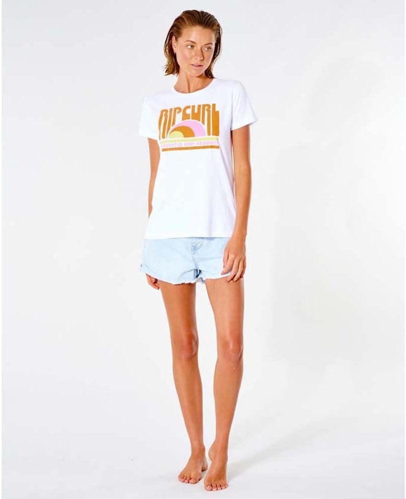 Rip Curl Surf Revival Standard Short Sleeve Tee White XL