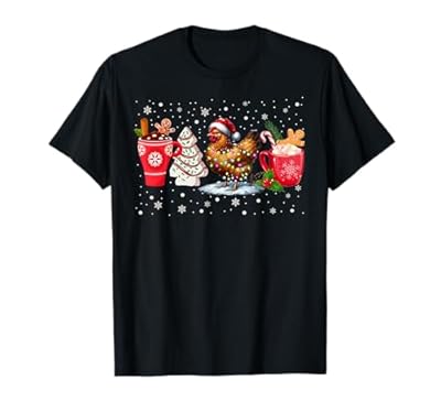 Camisa de Pollo con Luces navideñas y café con Leche Camiseta | Ya disponible en tu tienda friki favorita! En mundofriki.es!