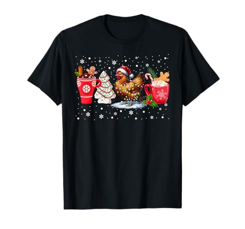 Ya en mundofriki.es: Camisa de Pollo con Luces navideñas y café con Leche Camiseta