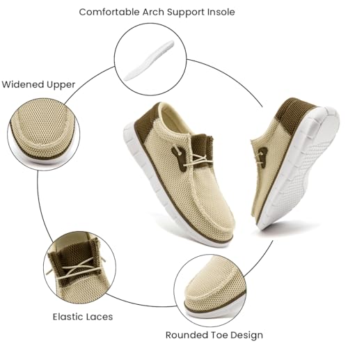 Image of EGMPDA Mens Slip on Loafers Boat Shoes Non Slip Walking Sports Shoes Driving Shoes Casual Office Shoes Gym Lightweight Comfortable Shoes