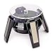 Leadleds Exquisite New Black Solar Powered Display Stand Rotating Turntable with LED Light + (Colored Unit Packing Box)