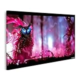 islandburner Bild auf Leinwand Mystische Eule im magischen Wald für Wohnzimmer Tierliebhaber Naturkostladen Bilder Wandbilder Poster