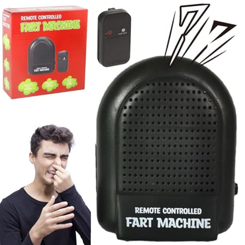 Fart Machine with Remote, Electronic Remote Controlled Fart Machine, Prank Farting Noise Sounds Maker, Funny Pranks Toy for Adults Kid, Family and Friend